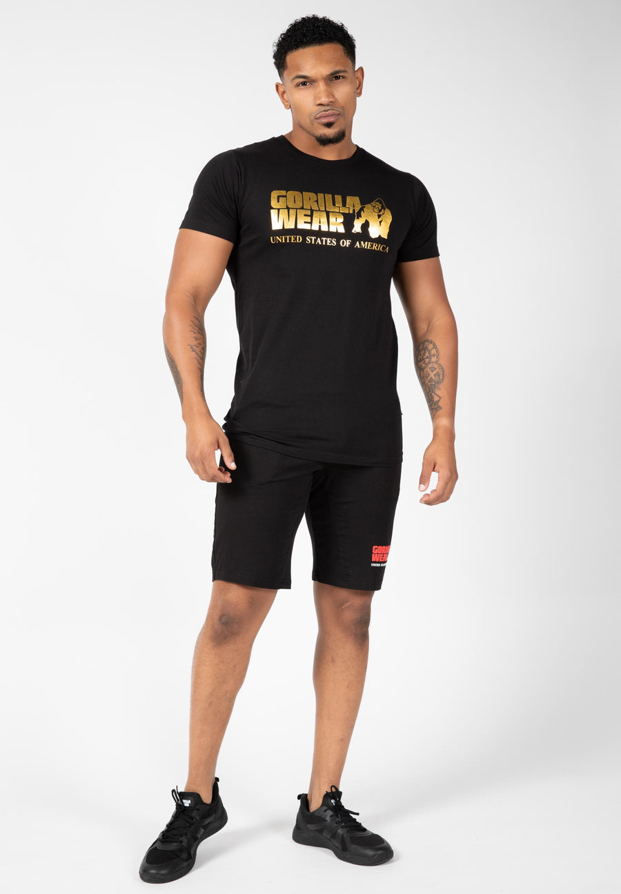T-shirt classique - Noir/Or -