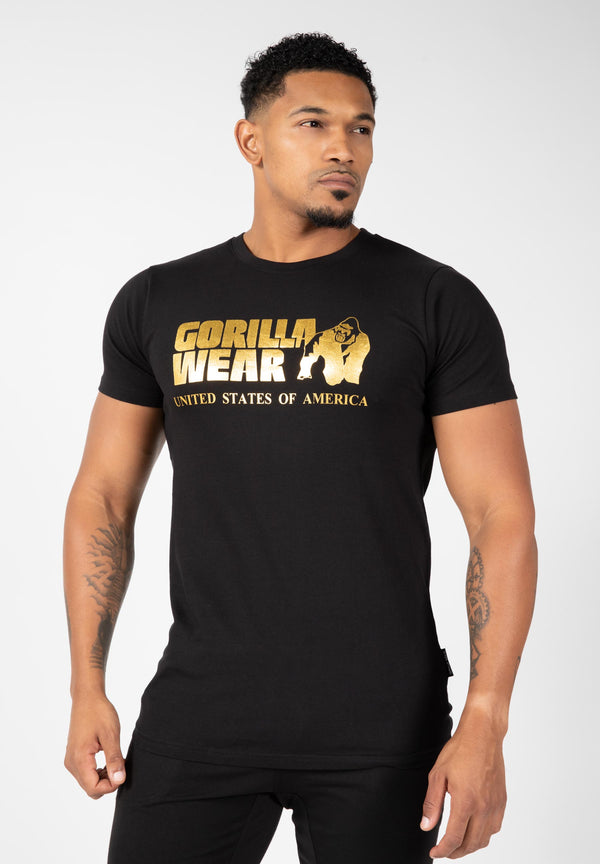 T-shirt classique - Noir/Or -