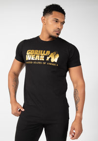 T-shirt classique - Noir/Or -