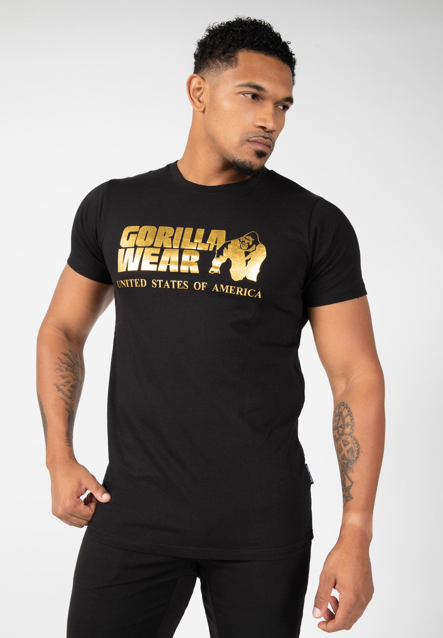 T-shirt classique - Noir/Or -