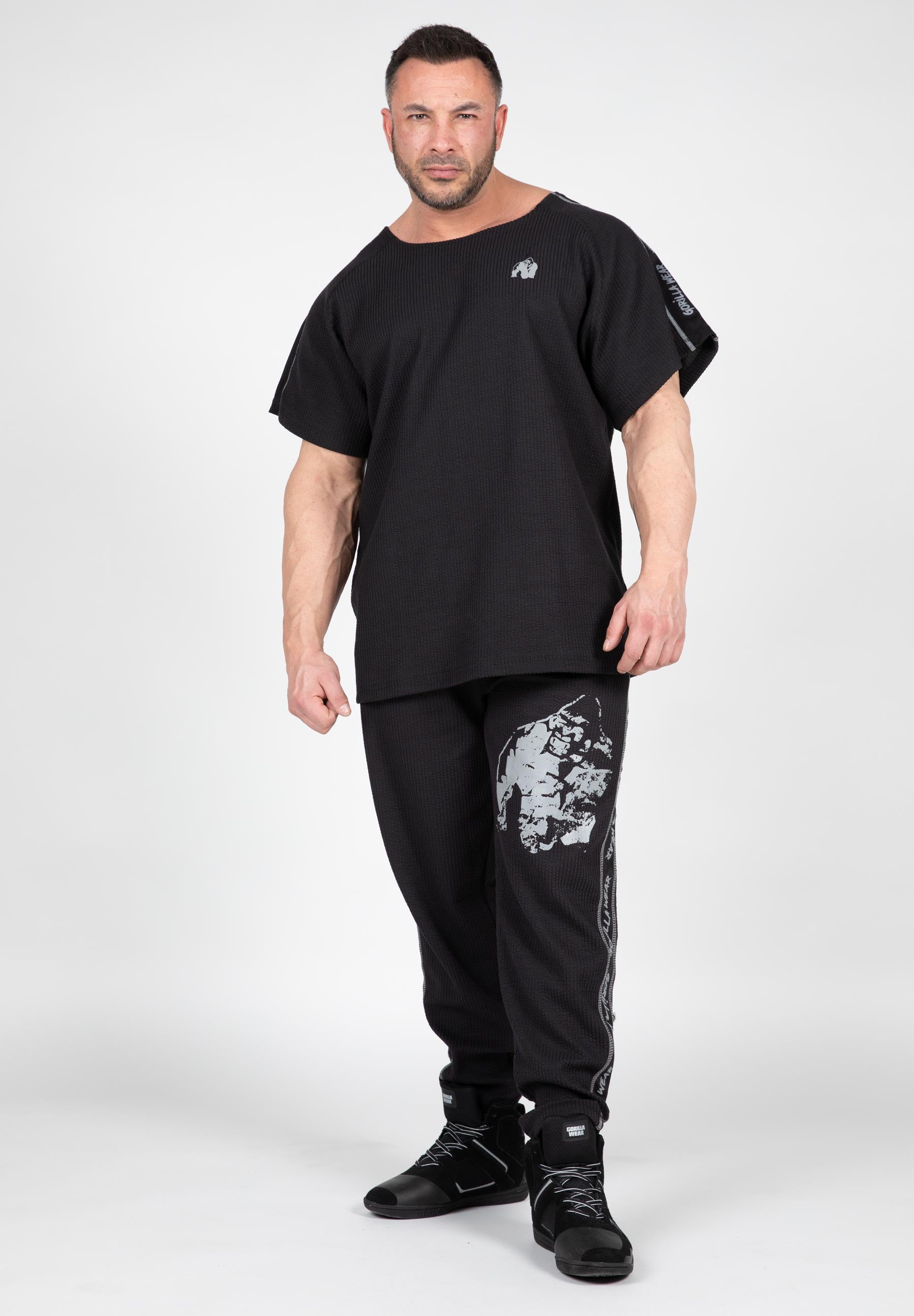 Buffalo Old School Workout Top - Black/Gray -