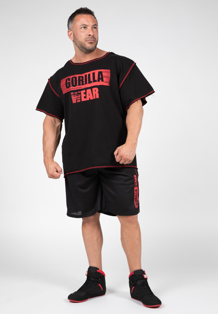 Haut de sport Wallace - Noir/Rouge -