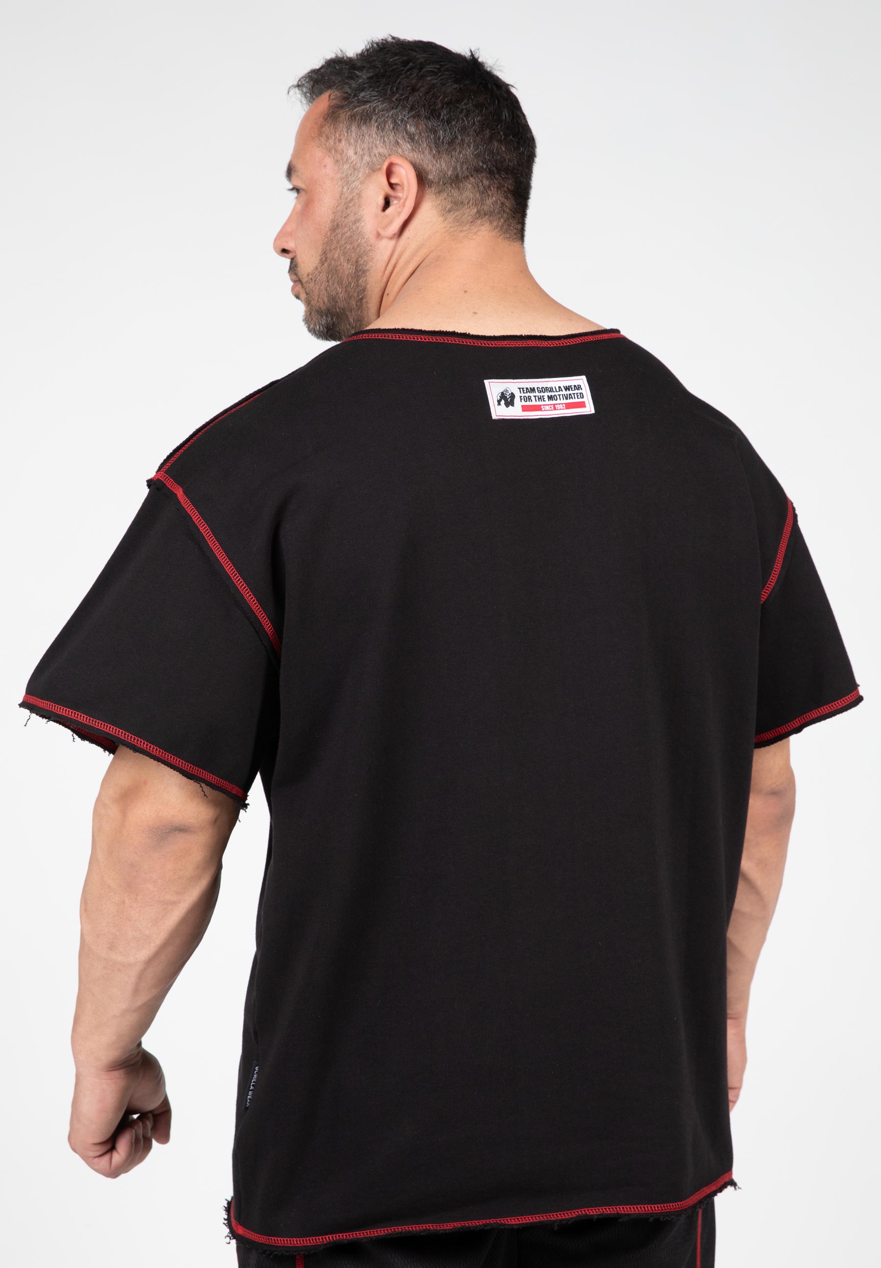 Wallace Workout Top - Black/Red -
