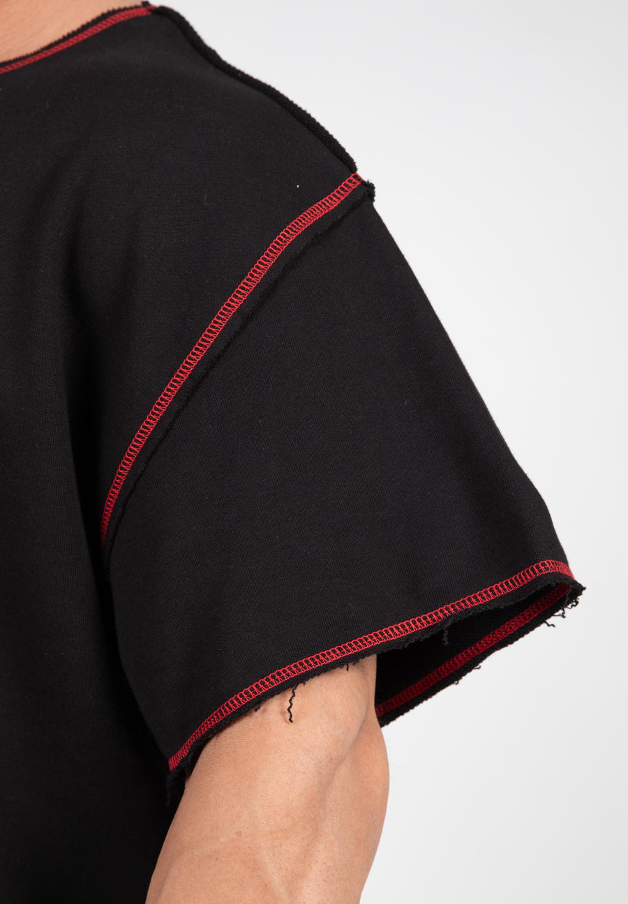Haut de sport Wallace - Noir/Rouge -