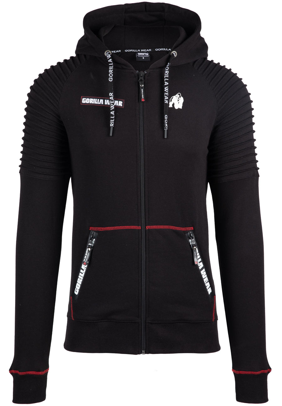 Sweat à capuche zippé Georgia - Noir -