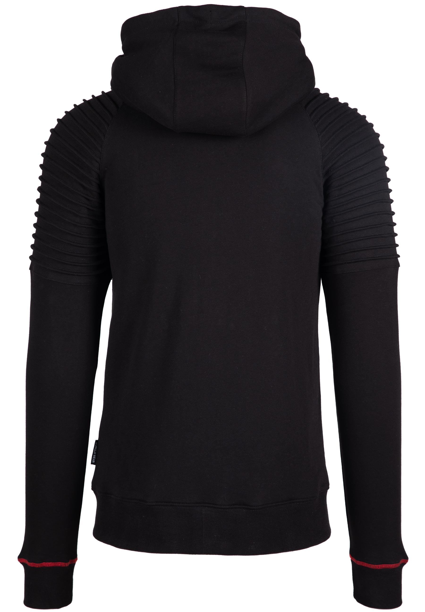 Georgia Zipped Hoodie - Black -