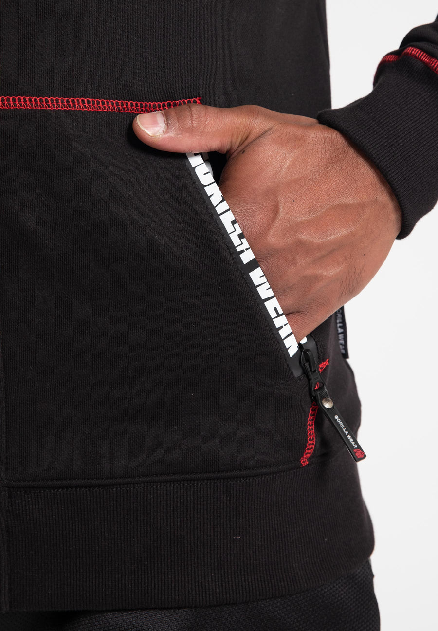 Sweat à capuche zippé Georgia - Noir -