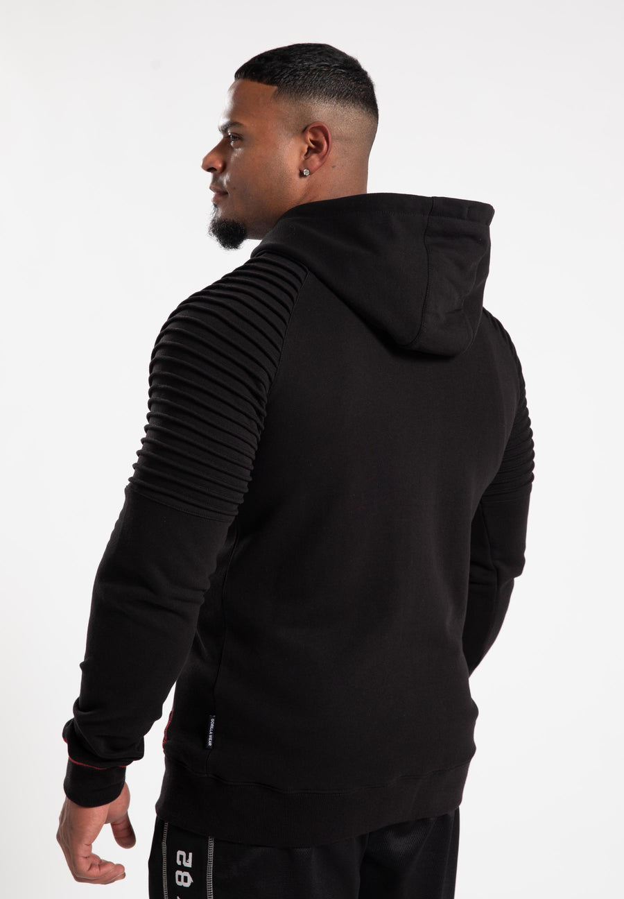 Sweat à capuche zippé Georgia - Noir -
