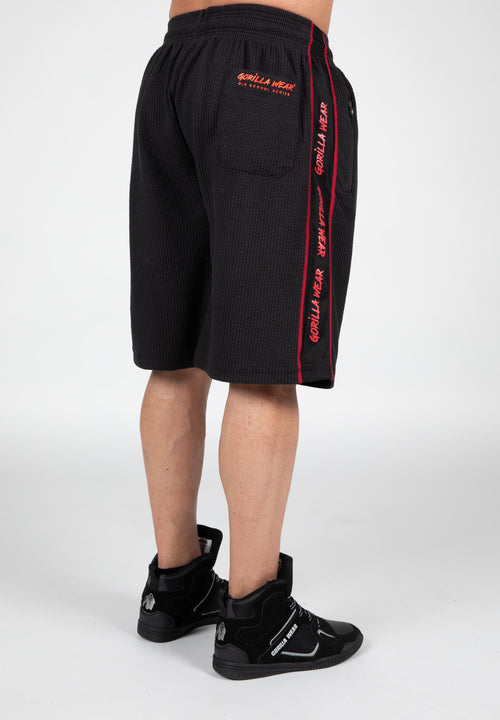 Buffalo Old School Workout Shorts - Black/Red -