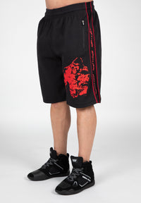 Buffalo Old School Workout Shorts - Black/Red -