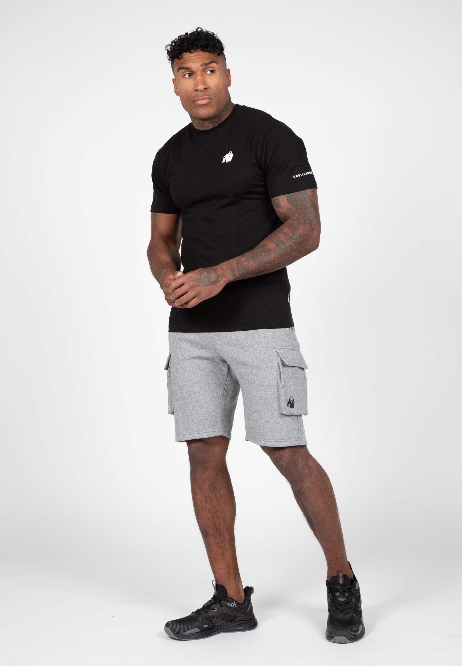 Hudson Cargo Sweat Shorts - Gray Melange -