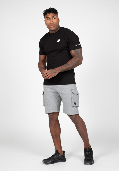 Hudson Cargo Sweat Shorts - Gray Melange -