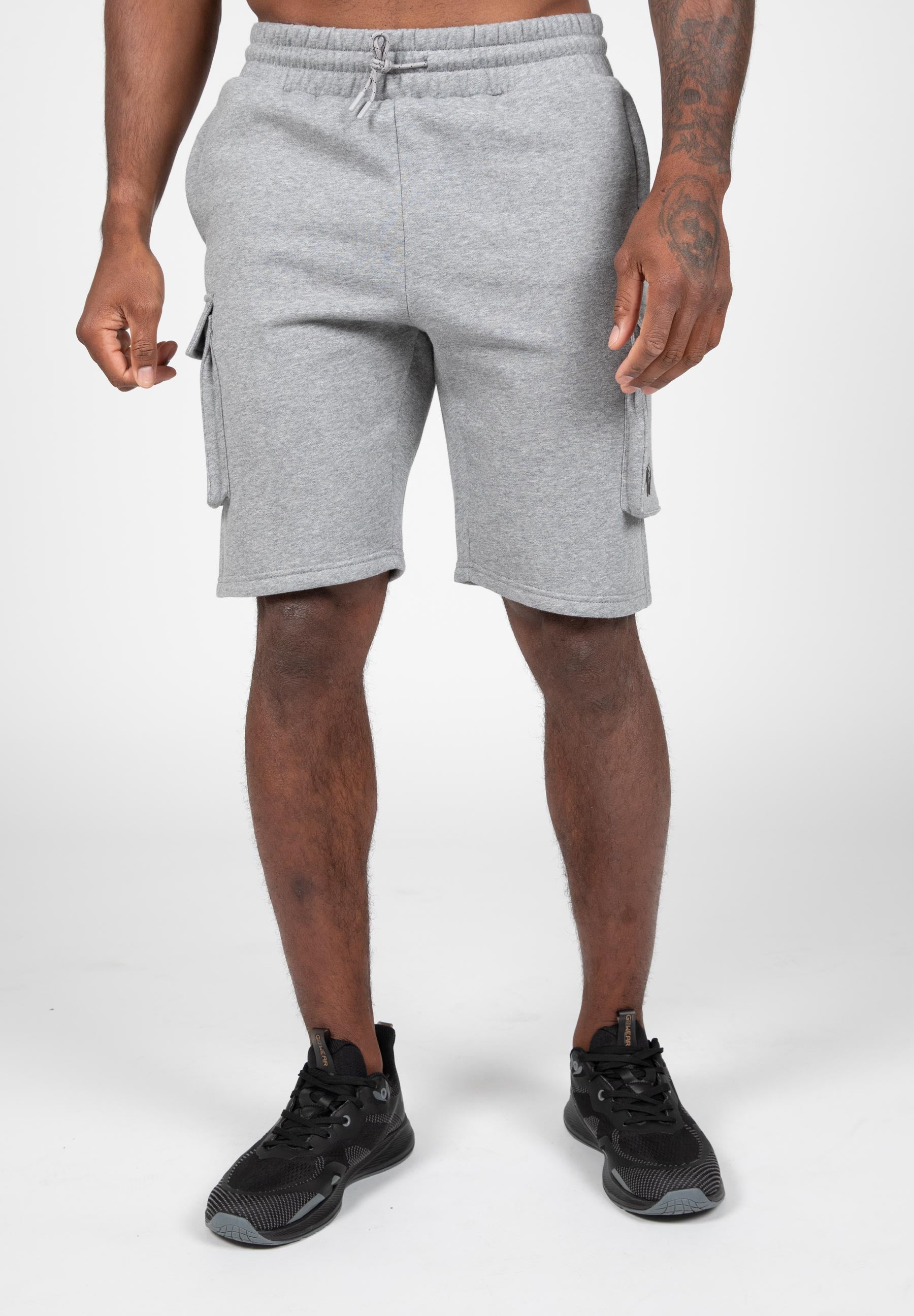 Hudson Cargo Sweat Shorts - Gray Melange -