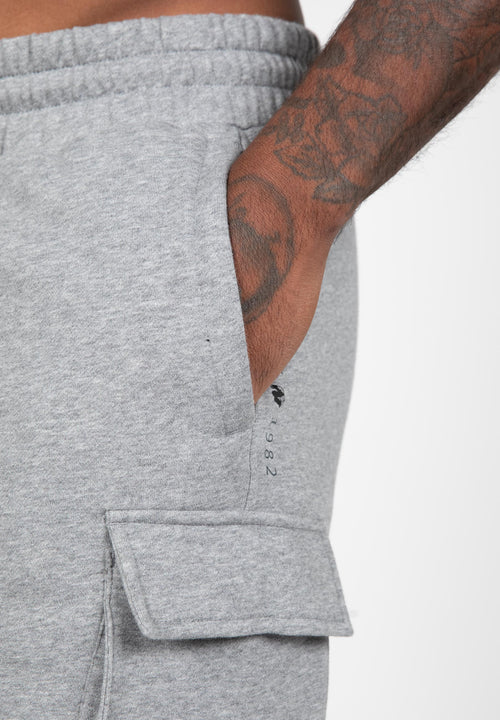 Hudson Cargo Sweat Shorts - Gray Melange -