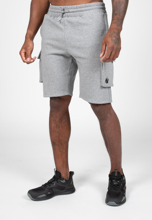 Hudson Cargo Sweat Shorts - Gray Melange -