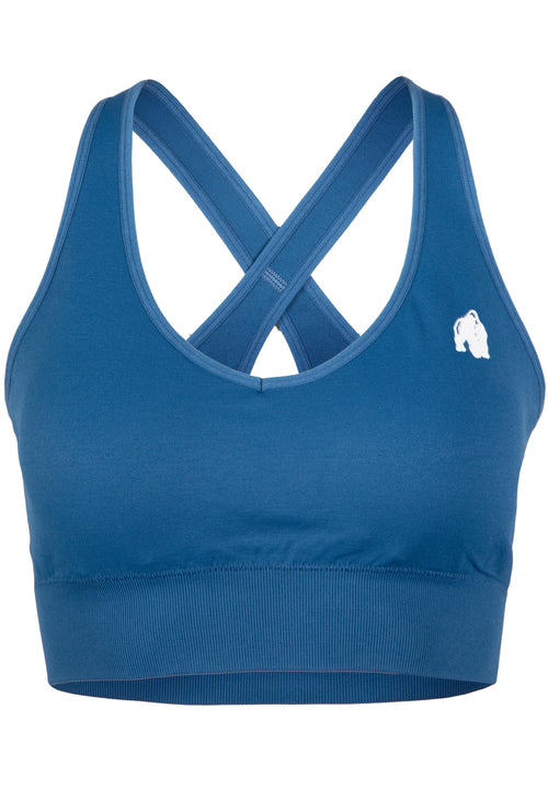 Hilton Seamless Sports Bra - Blue -