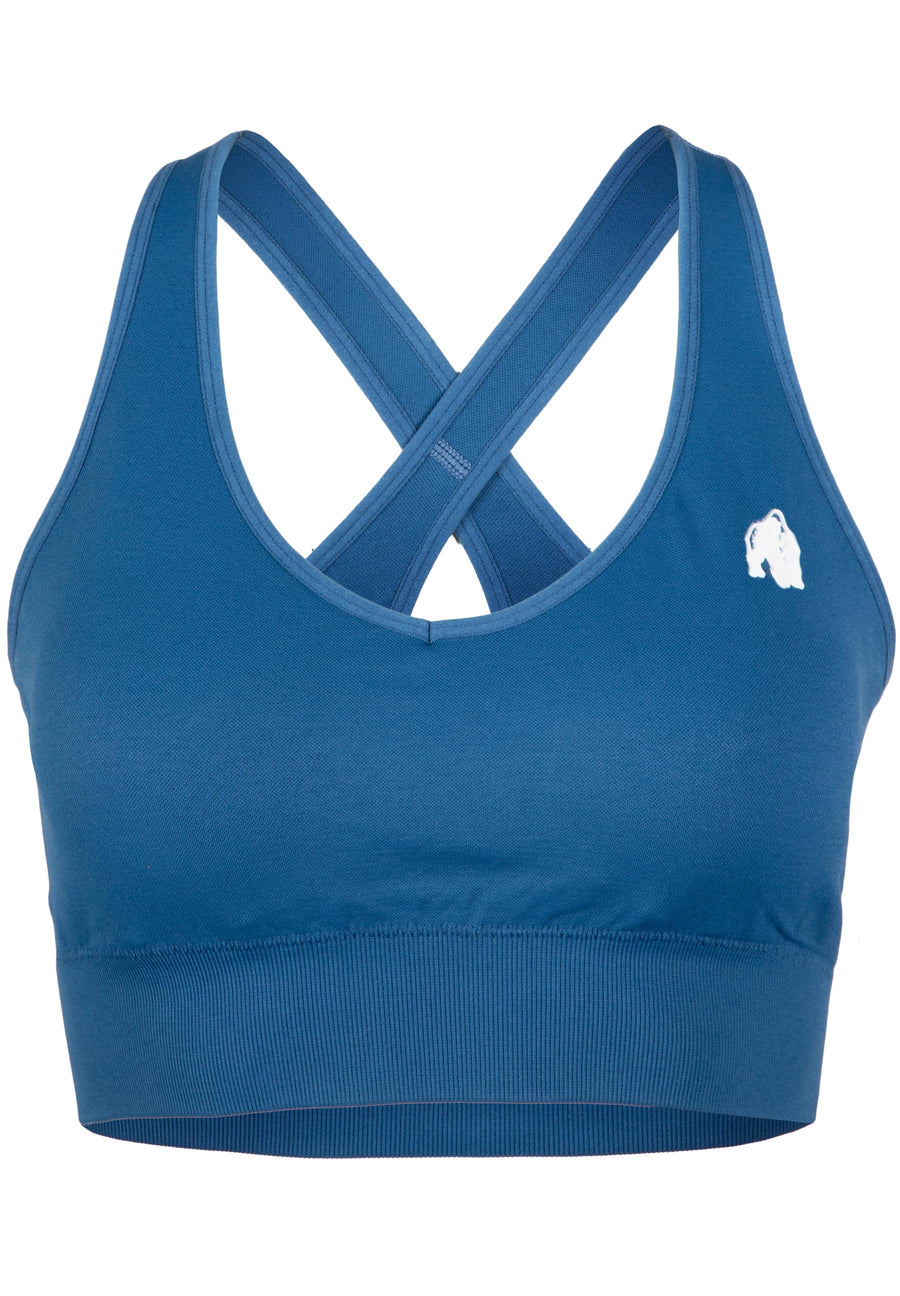 Soutien-gorge de sport sans coutures Hilton - Bleu -