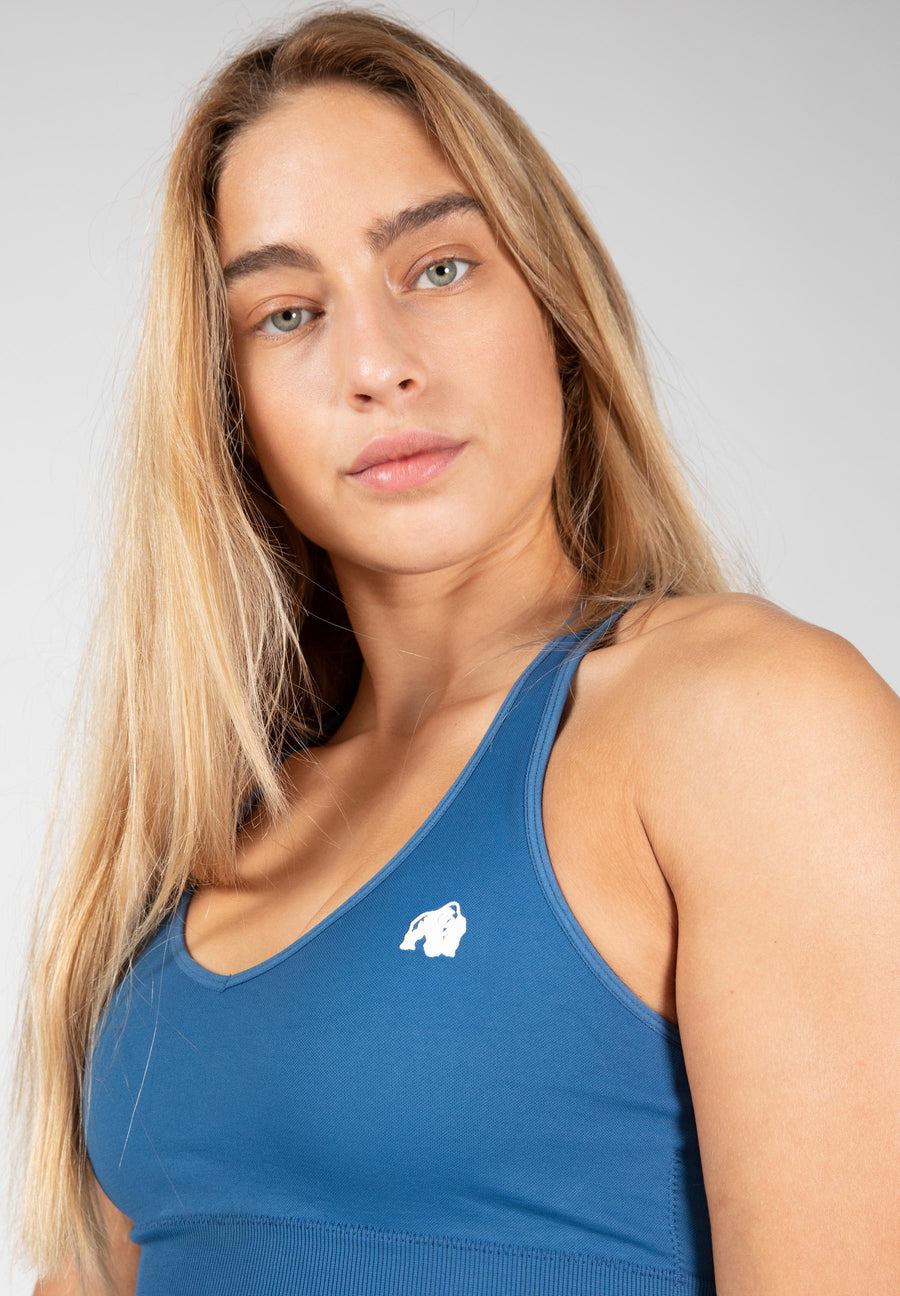 Soutien-gorge de sport sans coutures Hilton - Bleu -