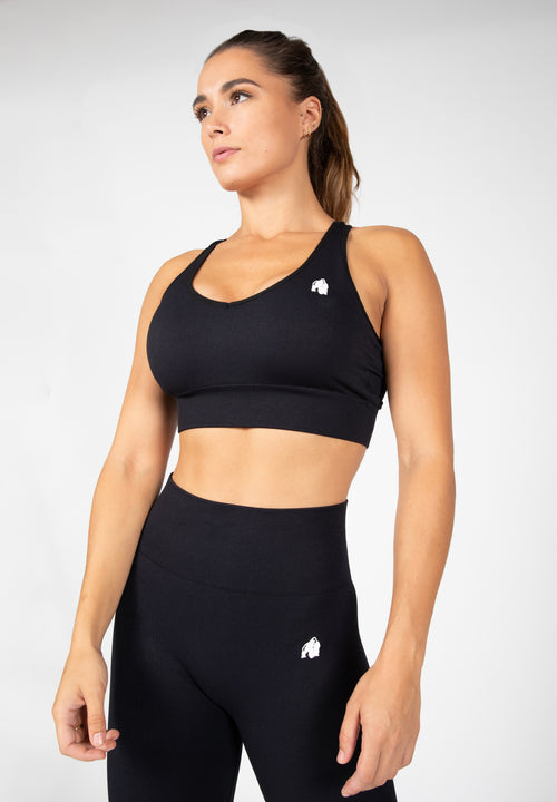 Hilton Seamless Sports Bra - Black -