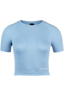 Selah Seamless Crop Top - Light Blue -
