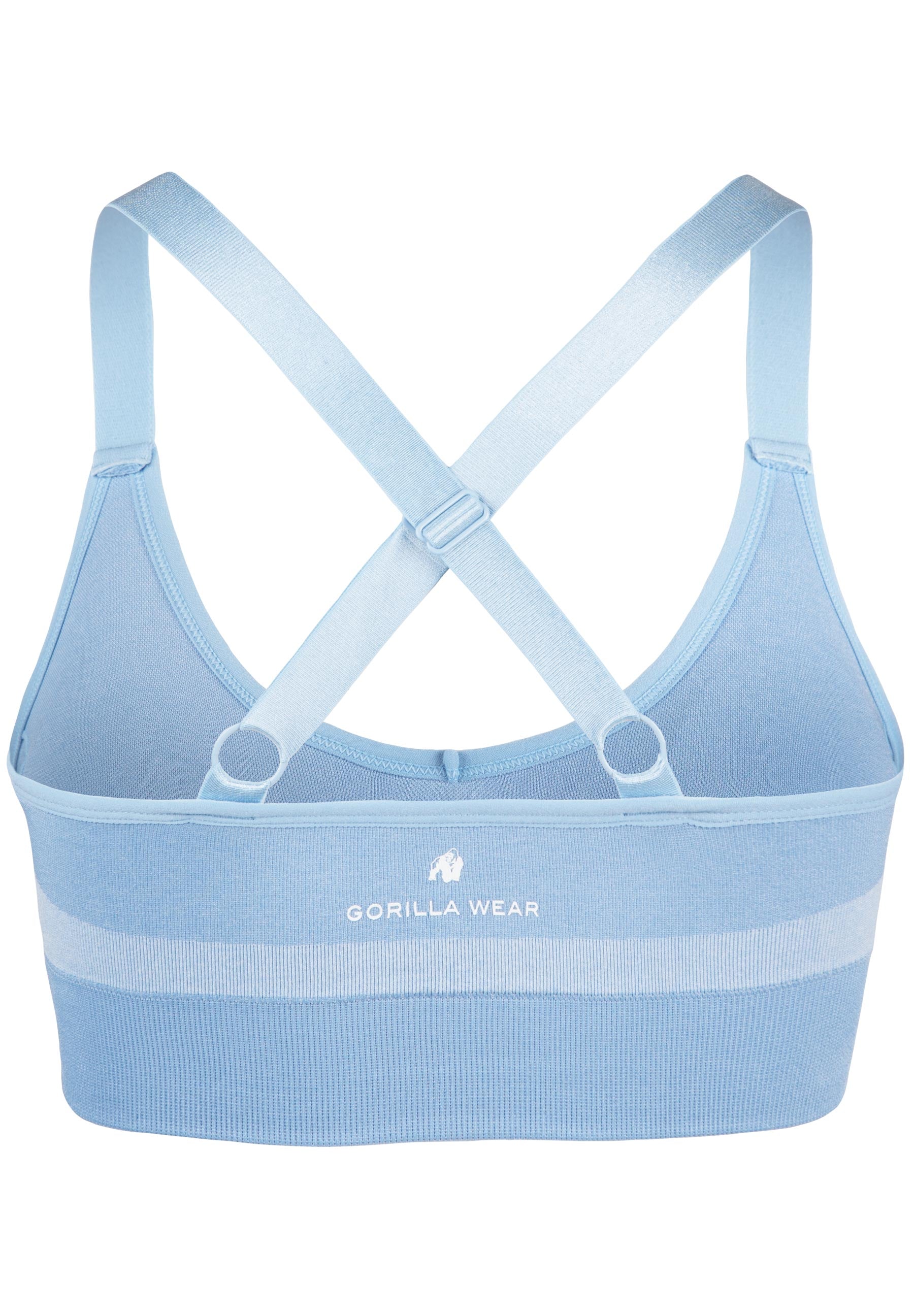 Selah Seamless Sports Bra - Light Blue -