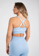 Selah Seamless Sports Bra - Light Blue -