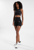 Haut court sans coutures Olivia – Noir