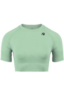 Whitney Seamless Crop Top - Green -