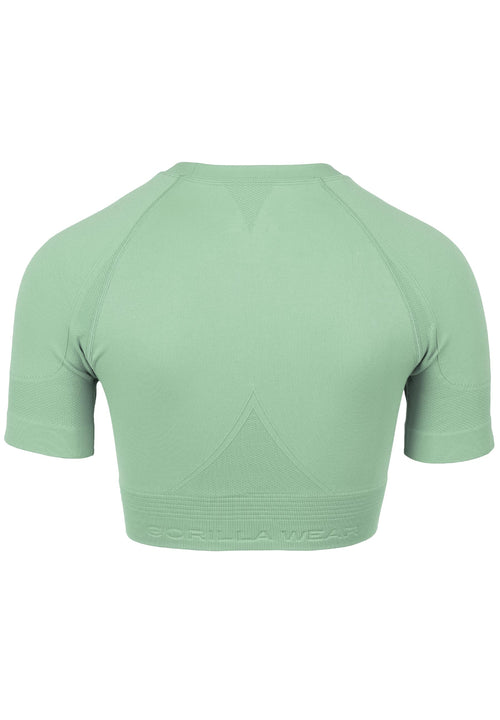Whitney Seamless Crop Top - Green -