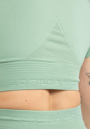 Whitney Seamless Crop Top - Green -