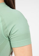 Whitney Seamless Crop Top - Green -