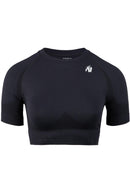 Whitney Seamless Crop Top - Black -