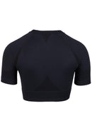 Whitney Seamless Crop Top - Black -