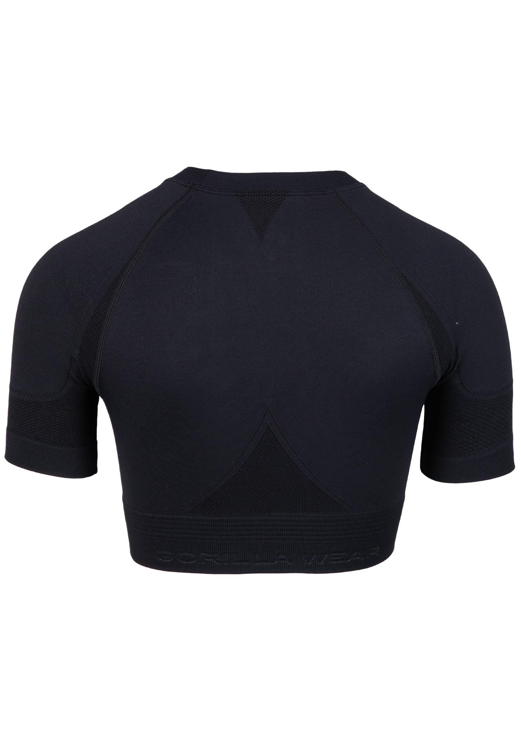 Whitney Seamless Crop Top - Black -