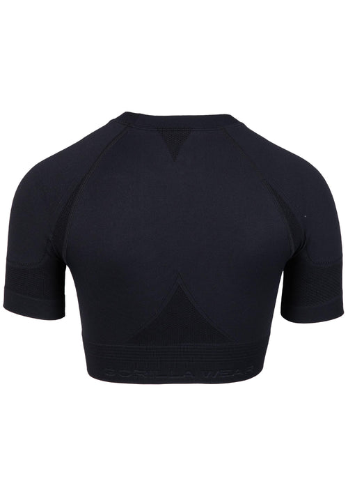 Whitney Seamless Crop Top - Black -