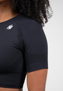 Whitney Seamless Crop Top - Black -