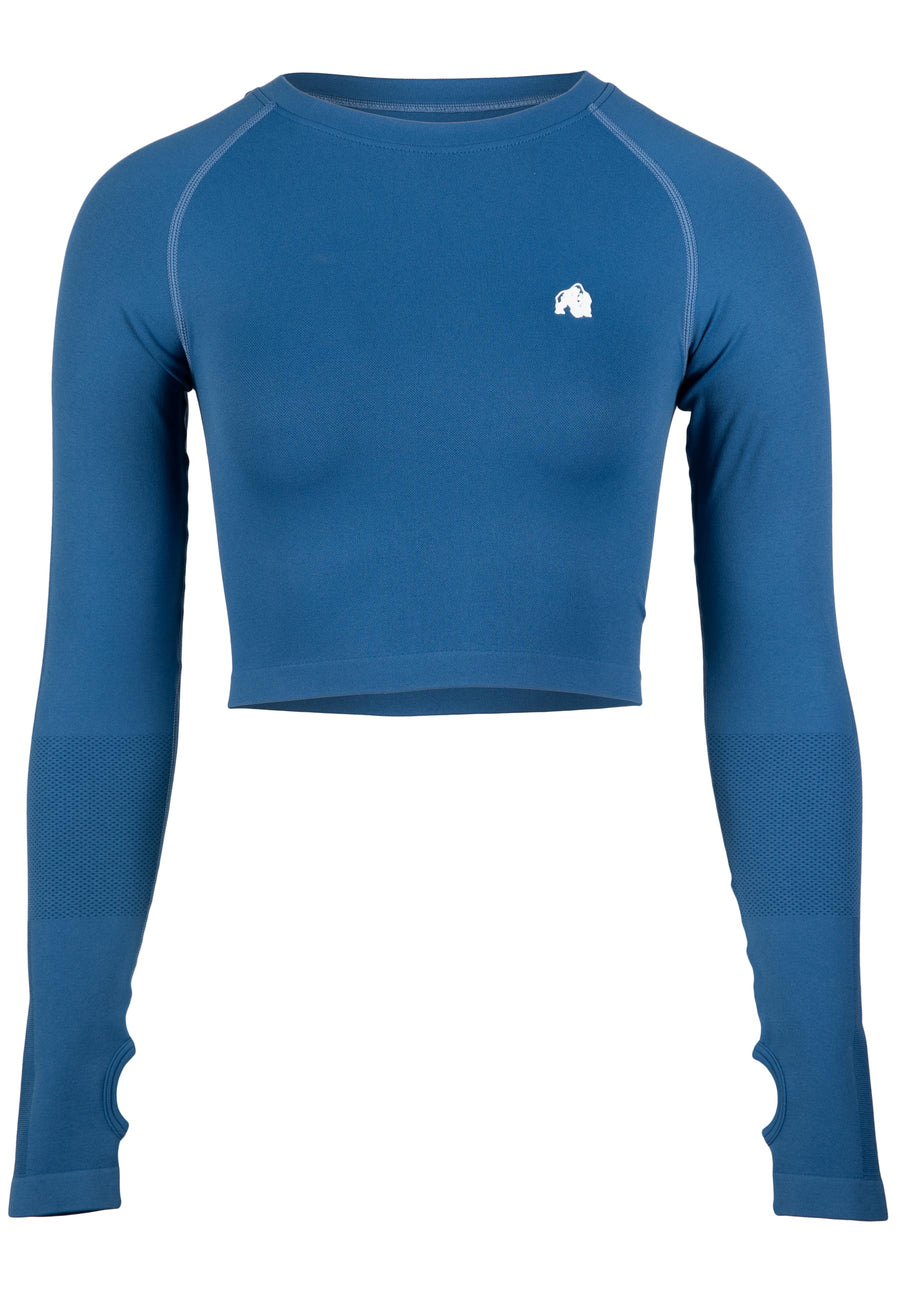 Manches longues sans coutures Hilton - Bleu -