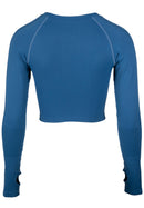 Hilton Seamless Long Sleeve - Blue -