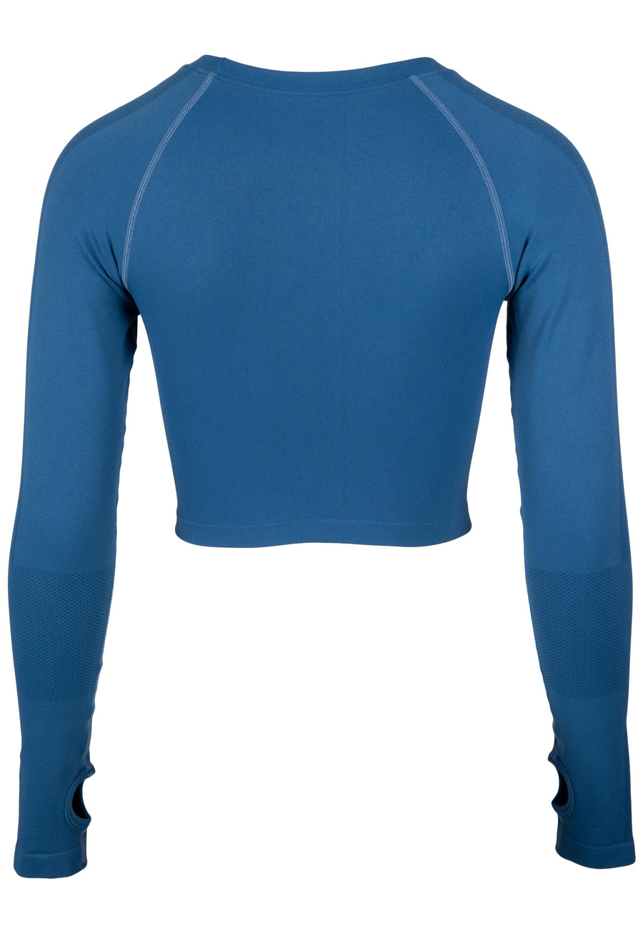 Manches longues sans coutures Hilton - Bleu -