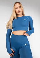 Hilton Seamless Long Sleeve - Blue -