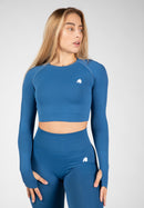 Hilton Seamless Long Sleeve - Blue -