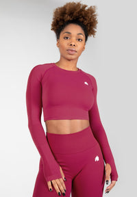Hilton Seamless Long Sleeve - Fuchsia -