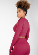 Hilton Seamless Long Sleeve - Fuchsia -