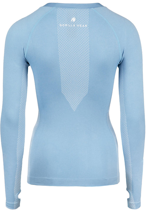 Selah Seamless Long Sleeve - Light Blue -