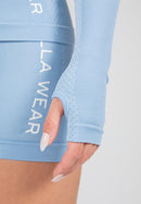 Selah Seamless Long Sleeve - Light Blue -