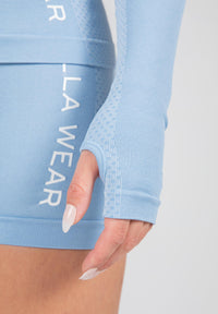 Selah Manches longues sans coutures - Bleu clair -