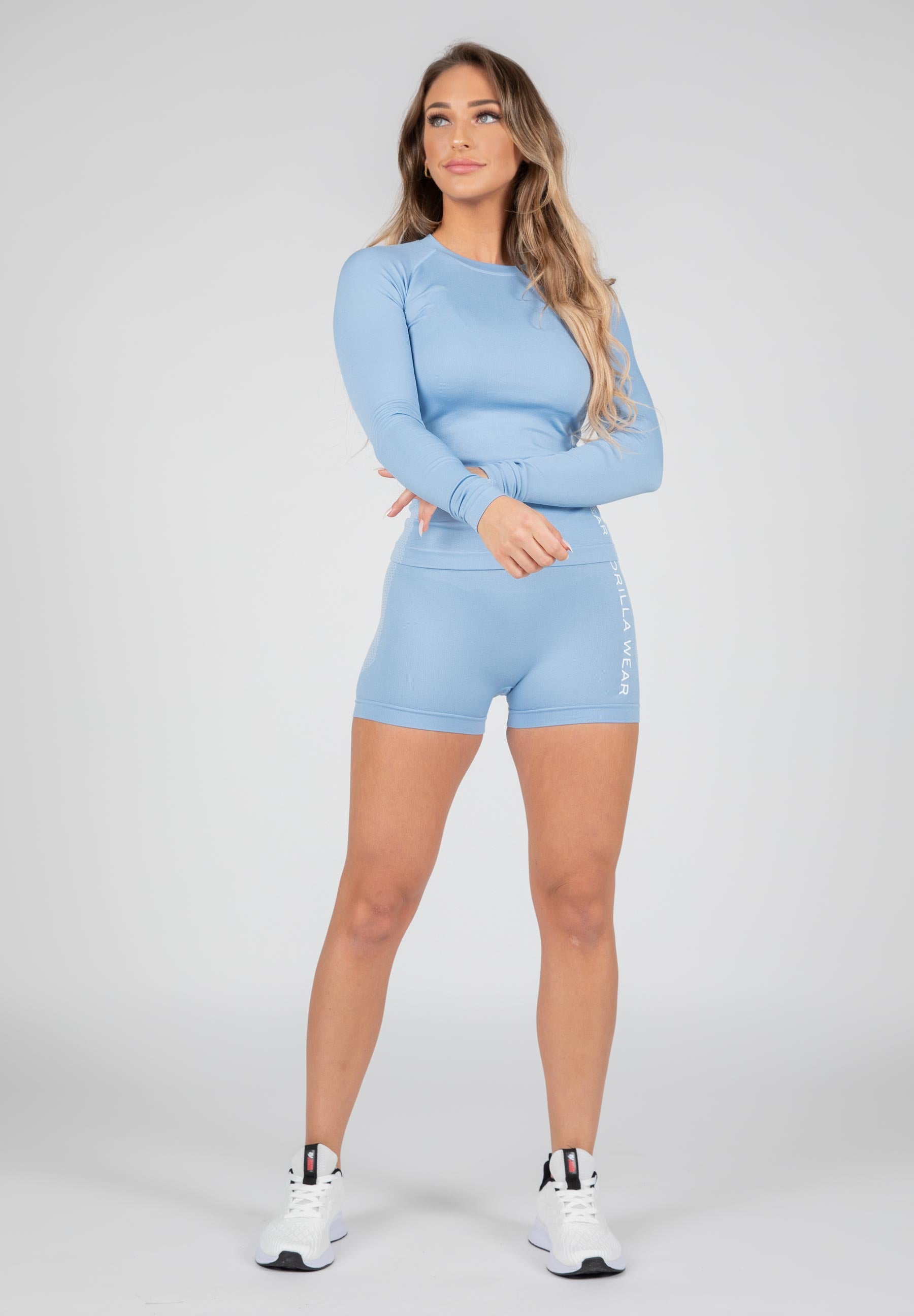 Selah Seamless Long Sleeve - Light Blue -
