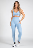 Selah Seamless Leggings - Light Blue -