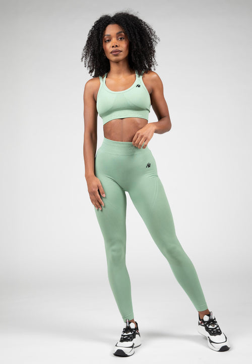 Whitney Seamless Leggings -Light Green -