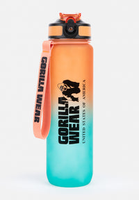 Gradient Water Bottle 1000ML - Green/Orange